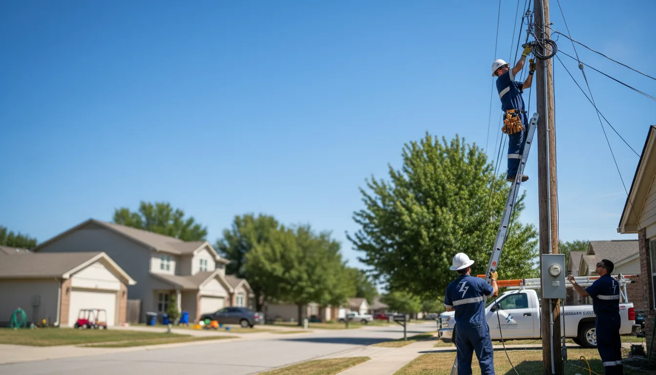 Residential electrician providing installation services in Hamburg, IA